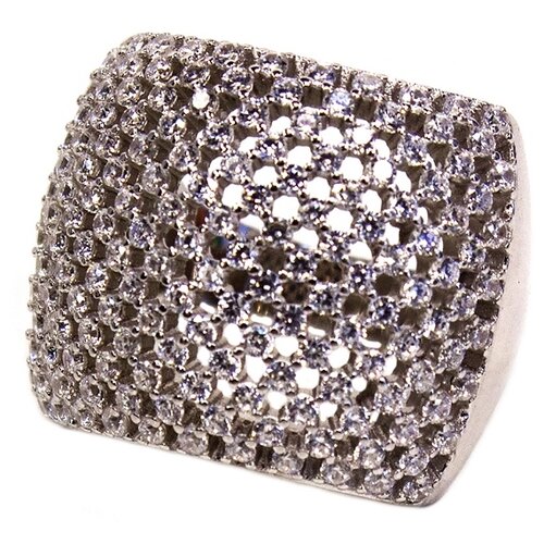 фото The jeweller кольцо из серебра с фианитами мр-r00598-х-w-х-х-w, размер 18.5