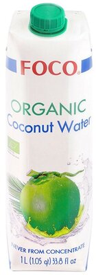 Вода кокосовая FOCO Organic, 1 л