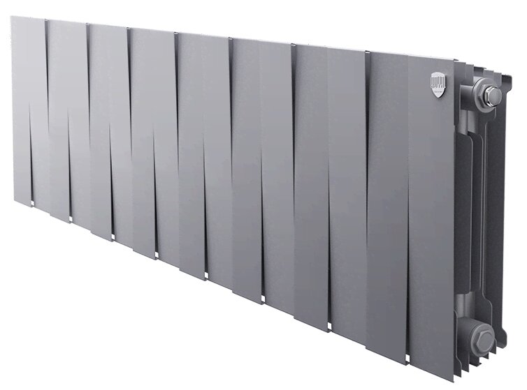 Радиатор Royal Thermo PianoForte Silver Satin 300 x18 \ 18 секций \ биметаллический