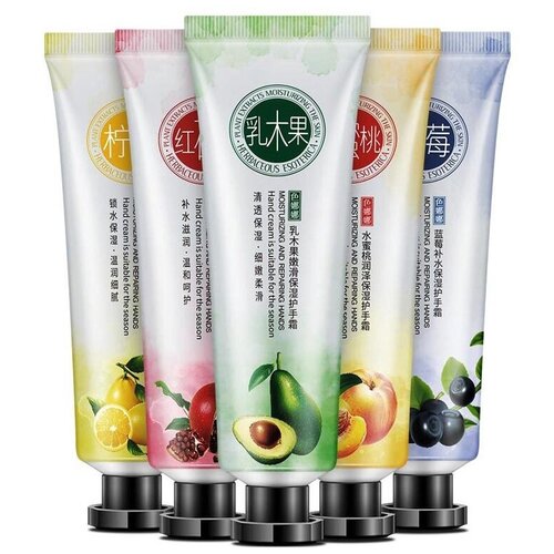 SENANA Крем для рук Набор (Lemon, Pomegranate, Avocado, Peach, Blueberry) 5 x 30 гр