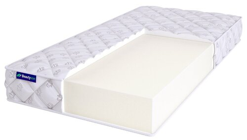 Детский ортопедический матрас Beautyson Foam Hard 14 без клея, 75х140, 14 см, беспружинный, односпальный, в кроватку, умеренно жесткий, не высокий