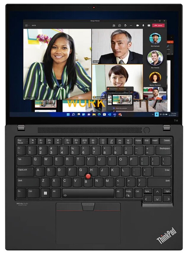 Ноутбук Lenovo ThinkPad T14 Gen 3 21AH00BCRT (14", Core i5 1235U, 8Gb/ SSD 512Gb, UHD Graphics) Черный - фото №5