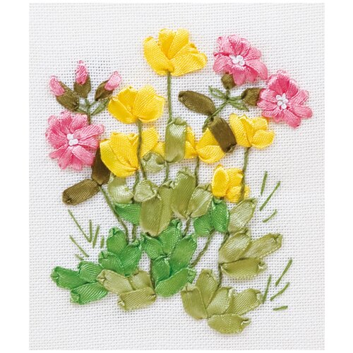 фото Набор для вышивания panna "лютики и медуница" 11x13 см