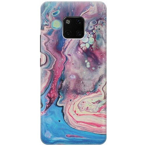 фото Gosso ультратонкий силиконовый чехол-накладка для huawei mate 20 pro с принтом "разноцветный мрамор"