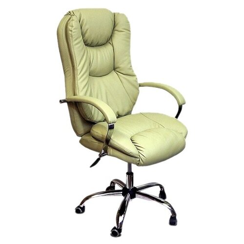 фото Компьютерное кресло креслов лорд кв-15-131112 для руководителя, обивка: искусственная кожа, цвет: темно-зеленый 0470