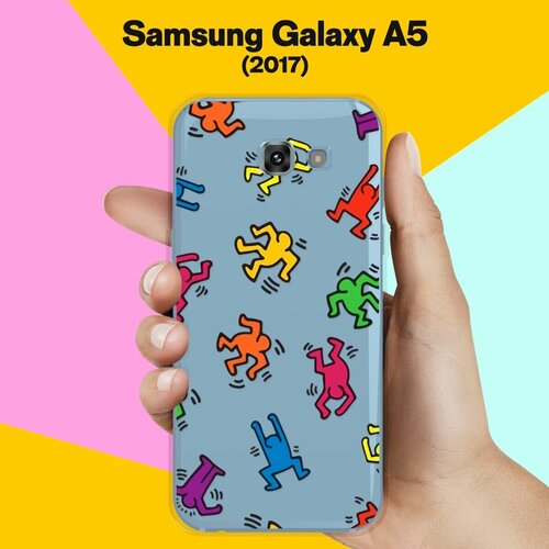 силиконовый чехол i love you this much на samsung galaxy a5 2017 самсунг галакси а5 2017 Силиконовый чехол на Samsung Galaxy A5 (2017) Человечки / для Самсунг Галакси А5 2017