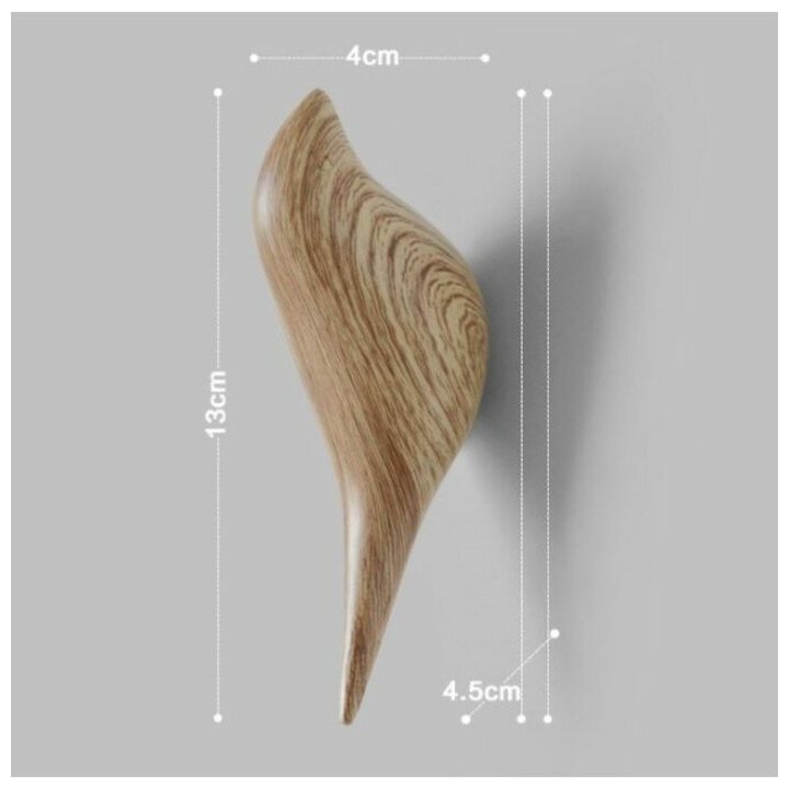 Декор настенный-вешалка "Птичка" 13 x 4 см, под дерево - фотография № 6