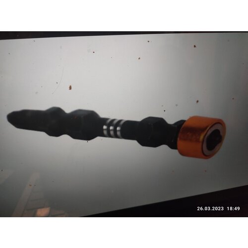 Бита двухсторонняя PH2 65мм со съёмным магнитным держателем 1шт 200₽