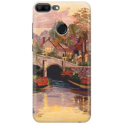 фото Re:paчехол - накладка artcolor для honor 9 lite с принтом "вид на живописный мост"