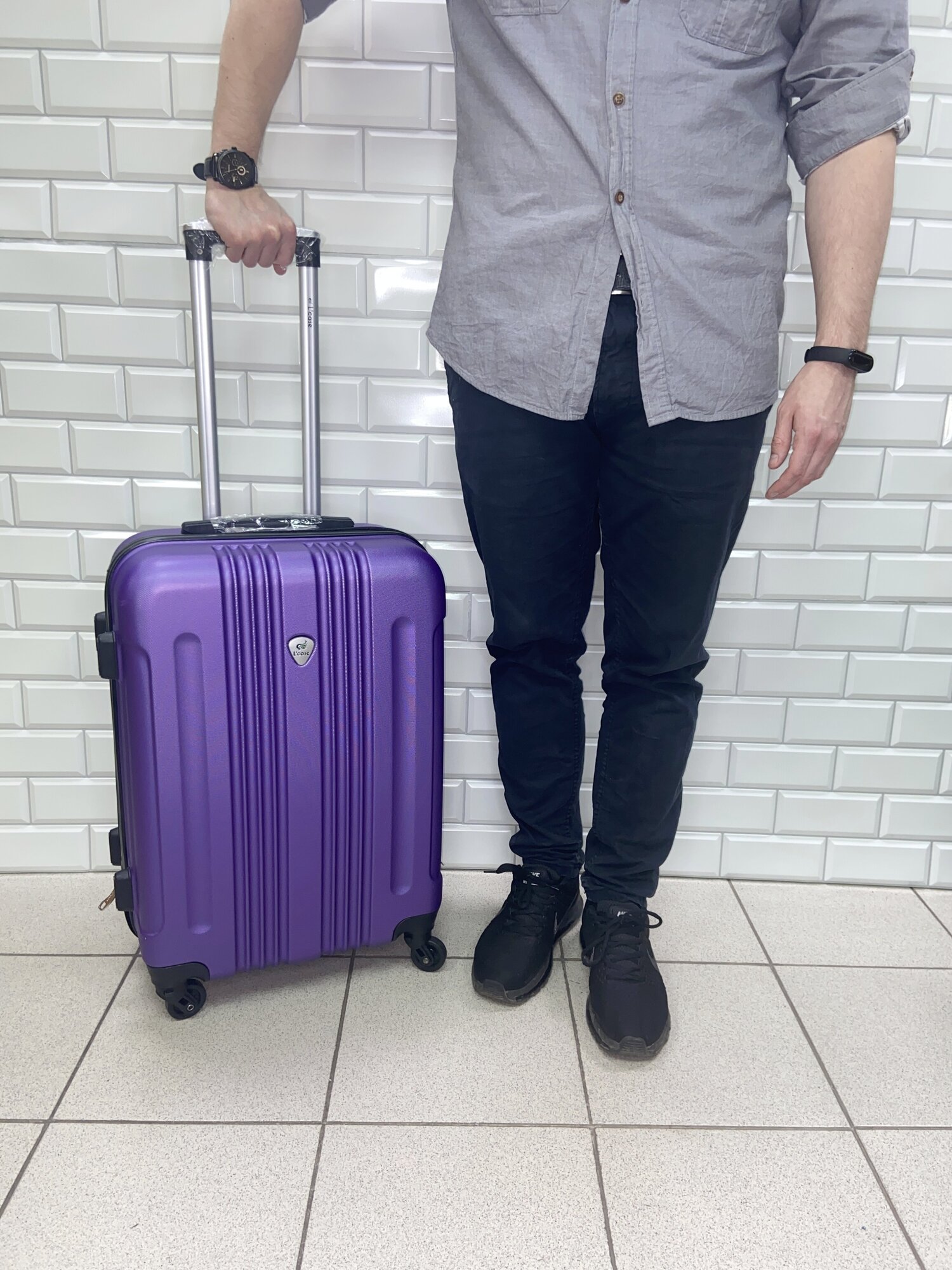 Чемодан L'Case Bangkok M Purple / M Фиолетовый