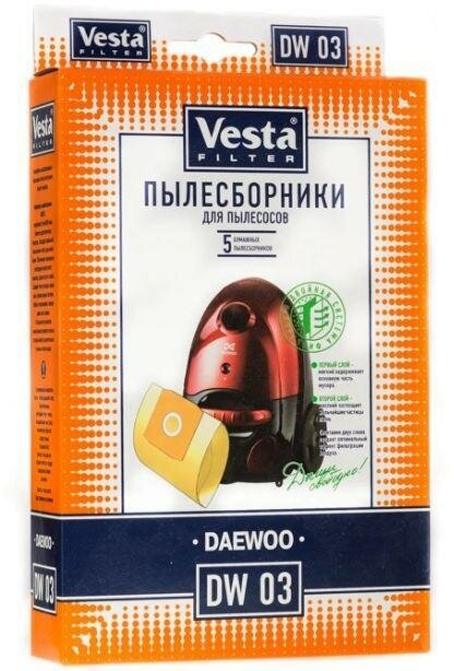 Vesta filter Бумажные пылесборники DW 03, 5 шт. - фотография № 4