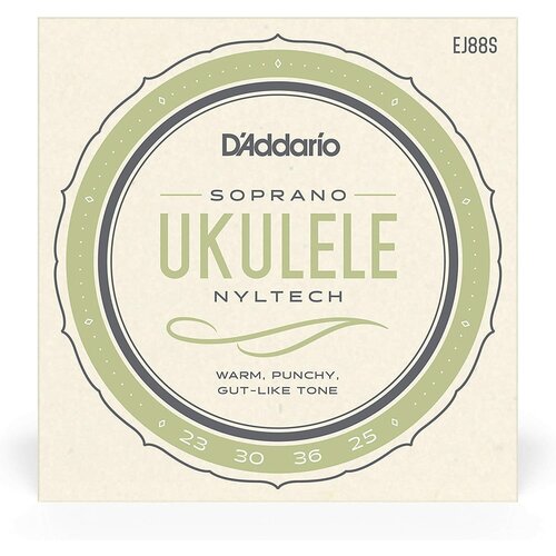 D ADDARIO EJ88 S Струны для укулеле сопрано струны alice для укулеле сопрано среднего натяжения чёрные