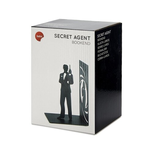 фото Держатель balvi для книг secret agent, black