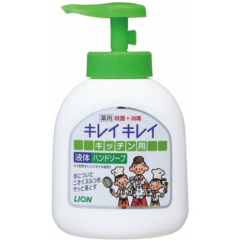 LION KireiKirei Жидкое мыло для рук аромат цитрусовых смен.упак (зеленое) 200мл