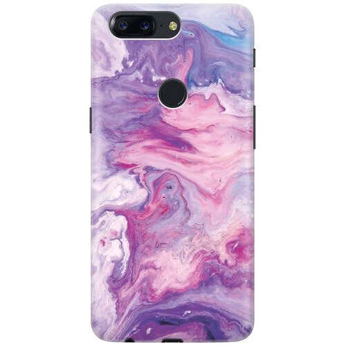 фото Cиликоновый чехол на oneplus 5t / ванплюс 5т с принтом "purple marble" gosso