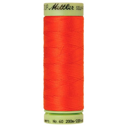 Нить для машинного квилтинга SILK-FINISH COTTON 60, 200 м 100% хлопок 0450 Paprika ( 9240-0450 )