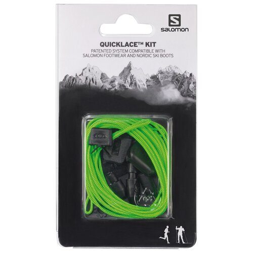 Шнурки для обуви Salomon Quicklace Kit зелeный