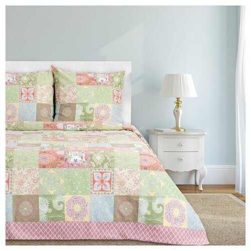 фото Постельное бельё "этель" 1,5 сп. лоскуты143х215 см, 150х214 см, 70х70 см - 2 шт., 100% хлопок, бязь