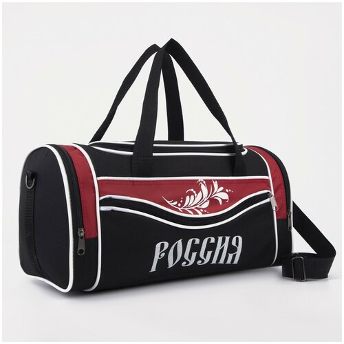 фото Сумка спортивная luris 4675424, 20х21х42 см, черный, красный