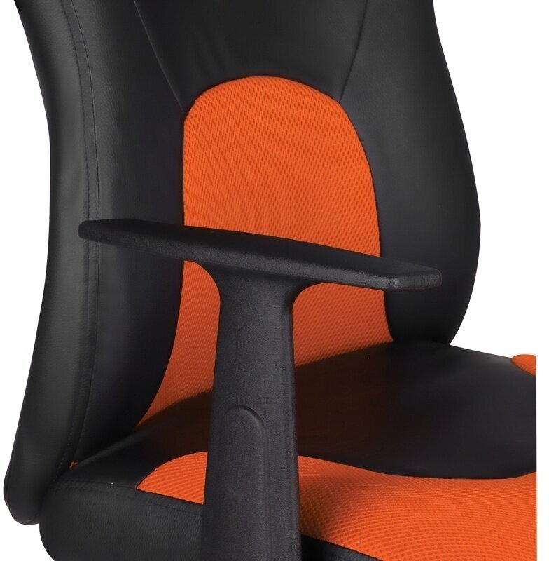 Компьютерное кресло Helmi HL-S12 "Mini" игровое, обивка: искусственная кожа/текстиль, цвет: черный/оранжевый - фотография № 5
