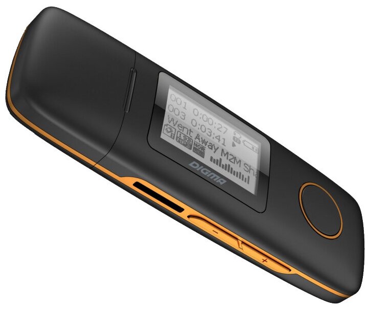 Портативный медиаплеер Digma U3 4Gb Black/Orange