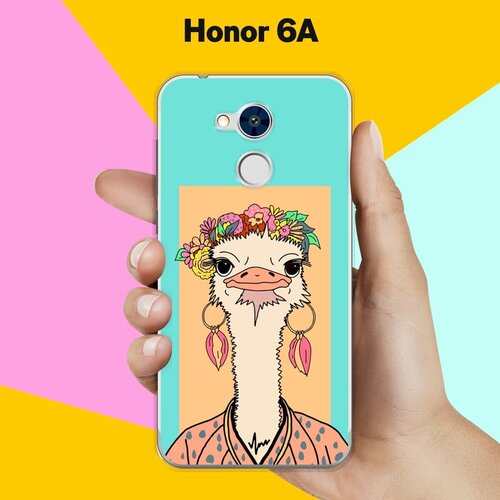 Силиконовый чехол на Honor 6A Страус / для Хонор 6А силиконовый чехол на honor 6a искусство для хонор 6а