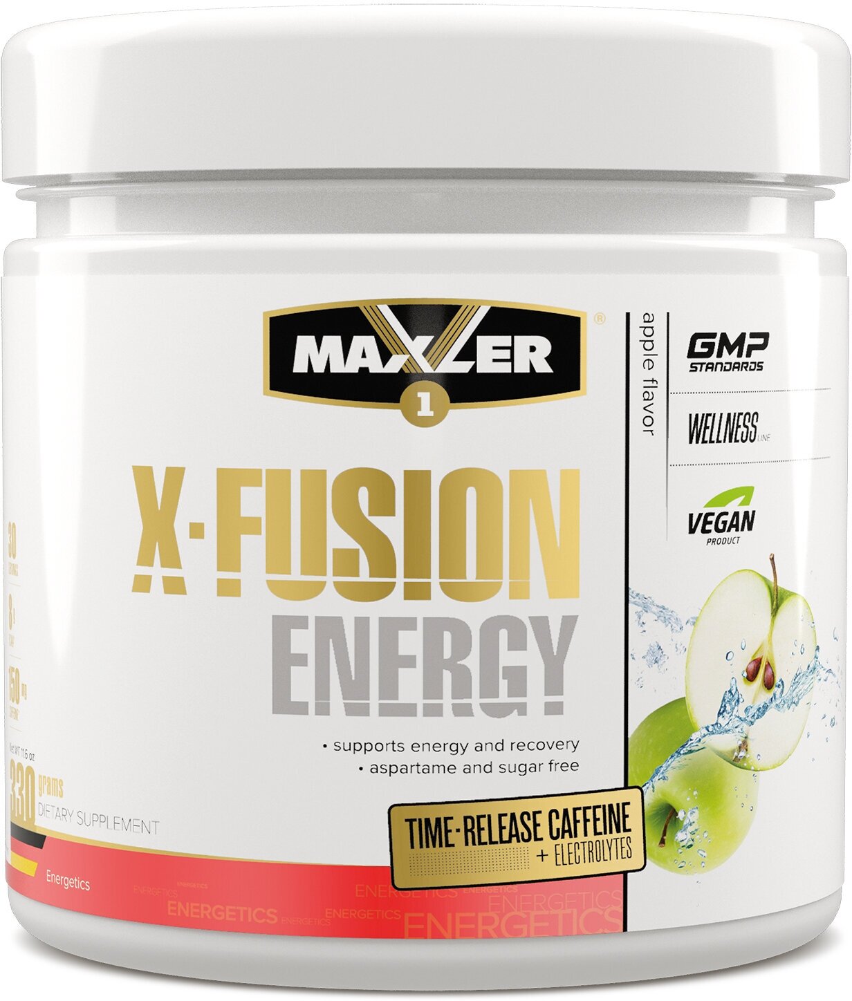 MAXLER EU X-Fusion Energy Sugar Free 330 г (Apple Flavor)