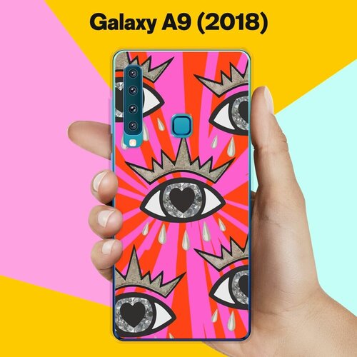 Силиконовый чехол на Samsung Galaxy A9 (2018) Узор 8 / для Самсунг Галакси А9 2018 жидкий чехол с блестками just be happy на samsung galaxy a9 2018 самсунг галакси а9 2018