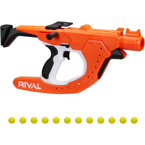 игрушка hasbro nerf бластер нёрф райвл кёрв сайдсвайп Бластер Rival Curve Shot Sideswipe XXI-1200 F0379, оранжевый/черный