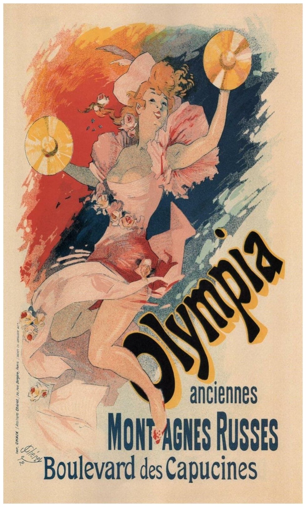 Постер / Плакат / Картина Афиша - Театр Olympia 40х50 см в подарочном тубусе