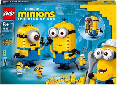 Конструктор LEGO Minions 75551 Фигурки миньонов и их дом, 876 дет.