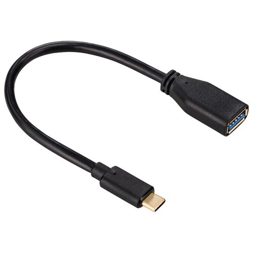 Переходник/адаптер HAMA USB - USB Type-C (00135712), 0.15 м, черный