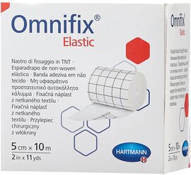 Hartmann OMNIFIX Elastic пластырь фиксирующий из нетканого материала гипоаллергенный, 5х1000 см