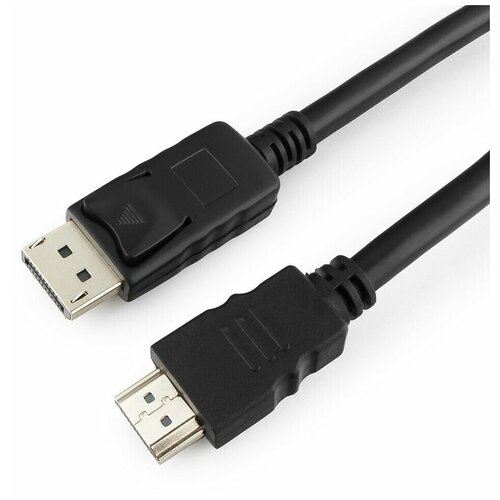 Bion Expert Bion Кабель DisplayPort - HDMI, 20M 19M, однонаправленный конвертор сигнала с DisplayPort в HDMI, 3м, черный BXP-CC-DP-HDMI-030