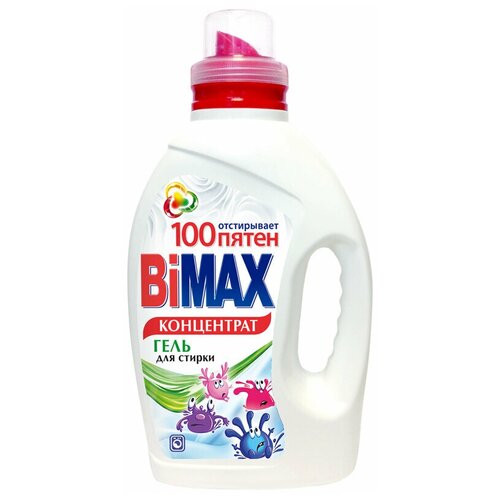 фото Гель для стирки bimax bimax 100 пятен, 1.95 л, бутылка