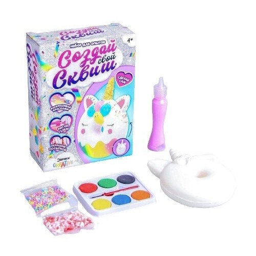 фото Эврики набор для опытов «создай свой сквиш», пончик-единорожка, декорируй мялку-антистресс