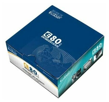 Кулер PCCooler E80 S775/115X/AM2/2+/AM3/3+/AM4/FM1/FM2/754/939/940 (72 шт/кор, TDP 65W, вент-р 80мм, 2200RPM, 22dBa) Retail Color Box - фото №19