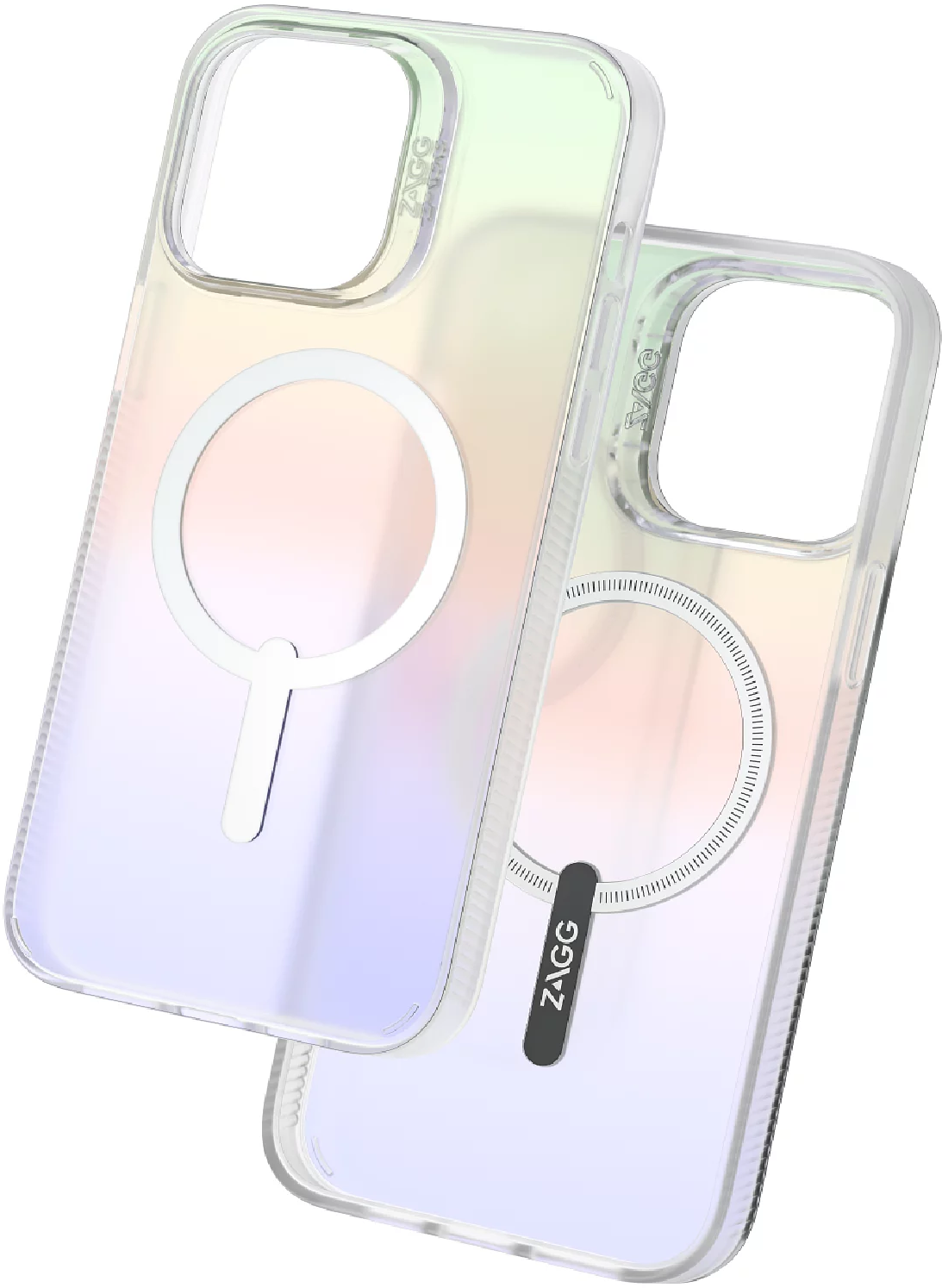 Чехол для смартфона антибактериальный с MagSafe ZAGG D3O Matte Iridescent Anti-microbial Snap Case для iPhone 14 6.1" - Радужный