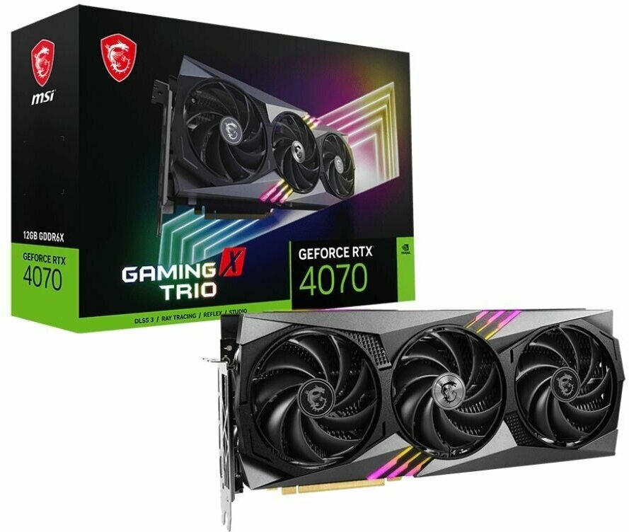 Видеокарта MSI RTX4070 GAMING X TRIO 12GB