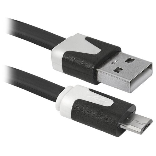 USB кабель Defender USB08-03P USB2.0 AM-MicroBM, 1.0м пакет