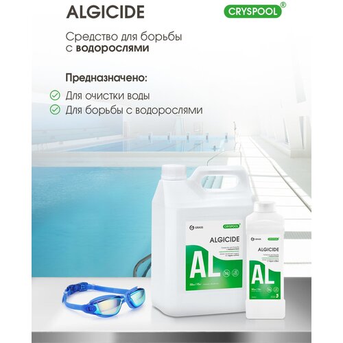 Средство для борьбы с водорослями CRYSPOOL algicide (канистра 1 л)