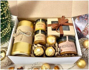 Подарочный набор/Подарок на Новый год Present-box-store "Кальцит