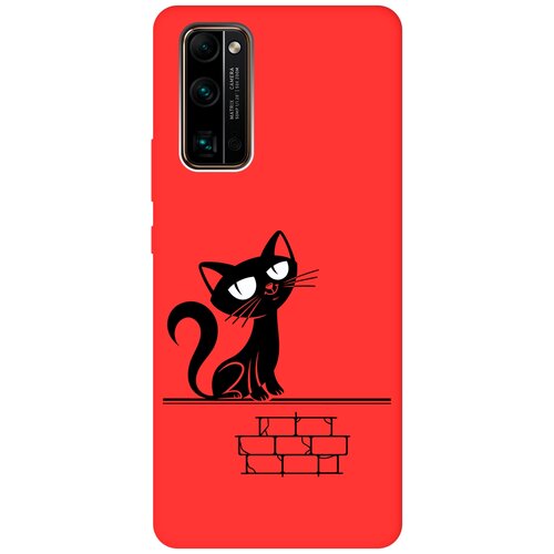 RE: PA Чехол - накладка Soft Sense для Honor 30 Pro+ с 3D принтом Scratchy and wall красный re pa чехол накладка soft sense для samsung galaxy a02s с 3d принтом scratchy and wall красный