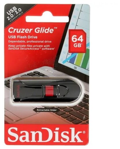 Флешка USB SANDISK Ultra Dual 64Гб, USB3.1, черный [sddd3-064g-g46] - фото №10