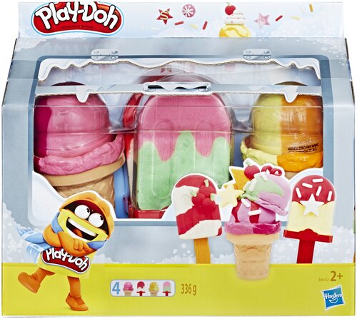 Масса для лепки Play-Doh Холодильник с мороженым, E6642 2 цв.