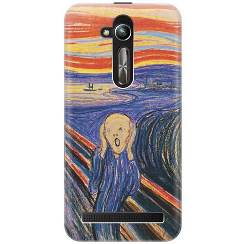 фото Cиликоновый чехол на asus zenfone go (zb500kl) / асус зенфон го (зб500кл) с принтом "крик" gosso