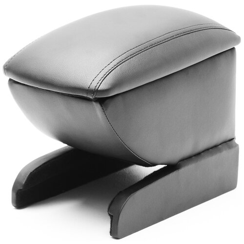 Подлокотник в штатное место для Audi A4 B8 2009-2015, чёрный, с фиксацией крышки магнитами, на консоль