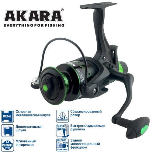 akara катушка akara geden carp fg 4000 akgc4000 4 Катушка безынерционная Akara Geden Carp FG