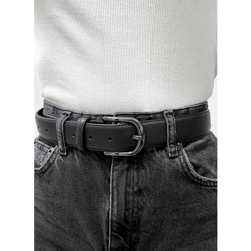 фото Ремень натуральная кожа, металл, для женщин, размер one size, длина 113 см., черный ekaterina shalimova