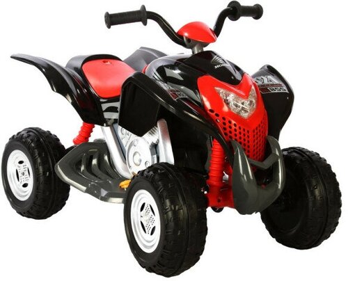 Детский квадроцикл Rollplay™ POWERSPORT ATV, цвет Black/Red 6V, арт. 25511